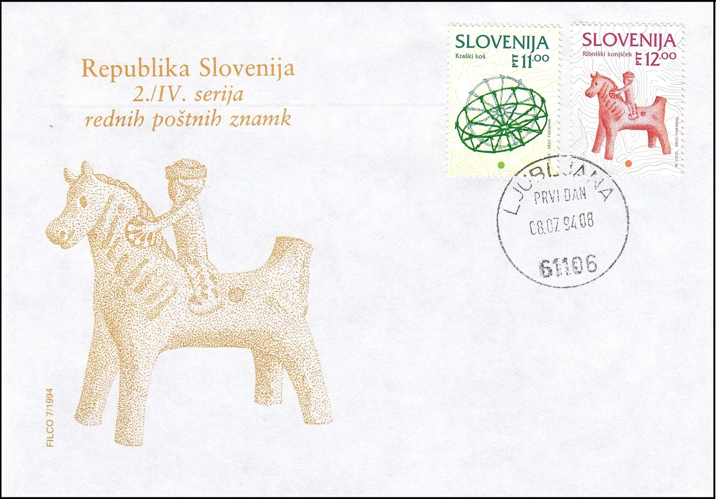 REPUBLIKA SLOVENIJA 2. / IV. SERIJA REDNIH POŠTNIH ZNAMK